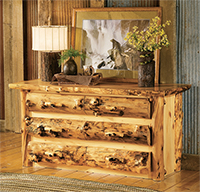 Aspen Grizzly 6 Drawer Dresser